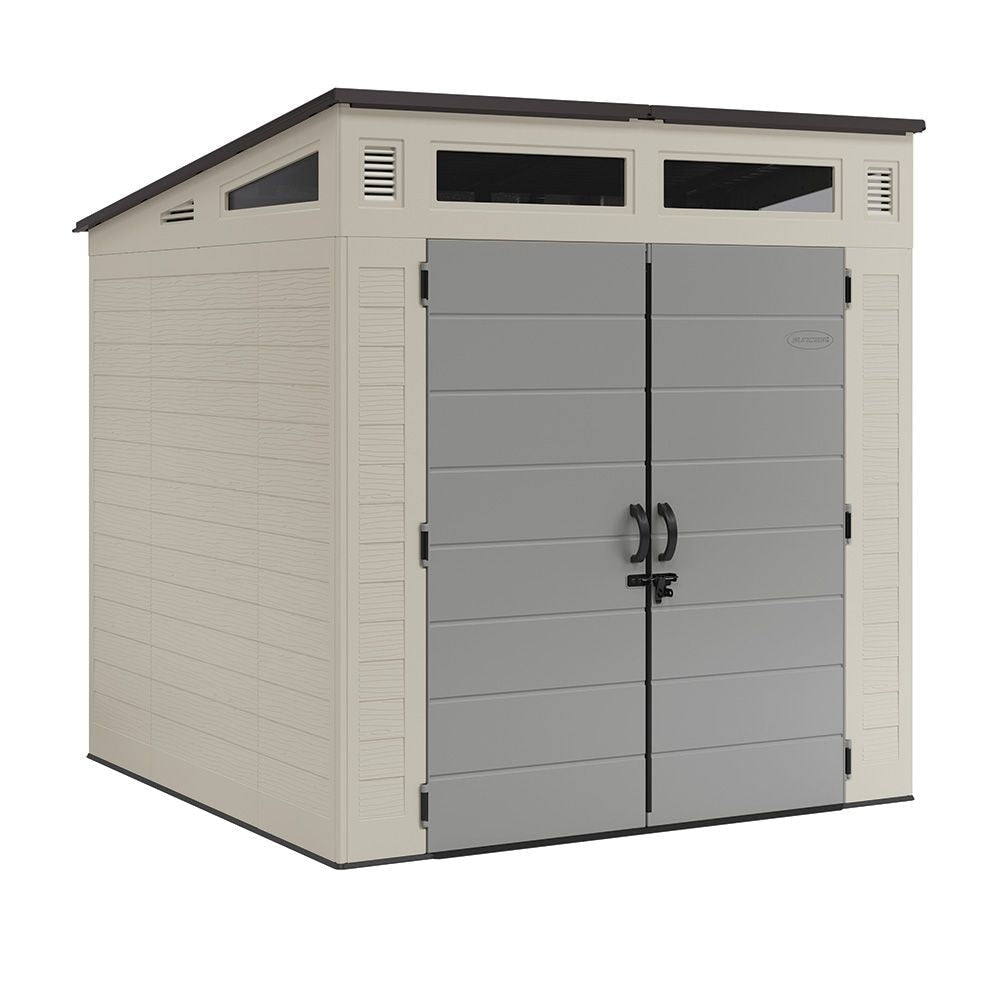 Modernist 7x7-ft Vanilla/Dove Grey Storage Shed I2H2 - product image 2