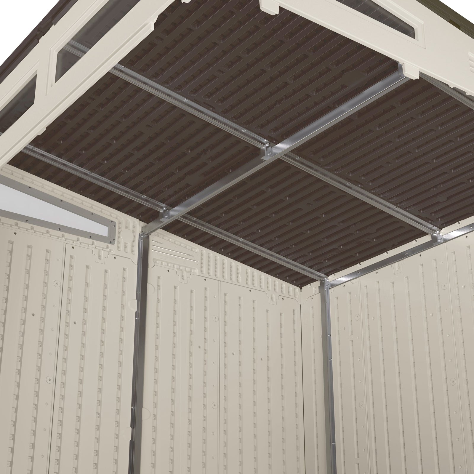 Modernist 7x7-ft Vanilla/Dove Grey Storage Shed I2H2 - product image 8