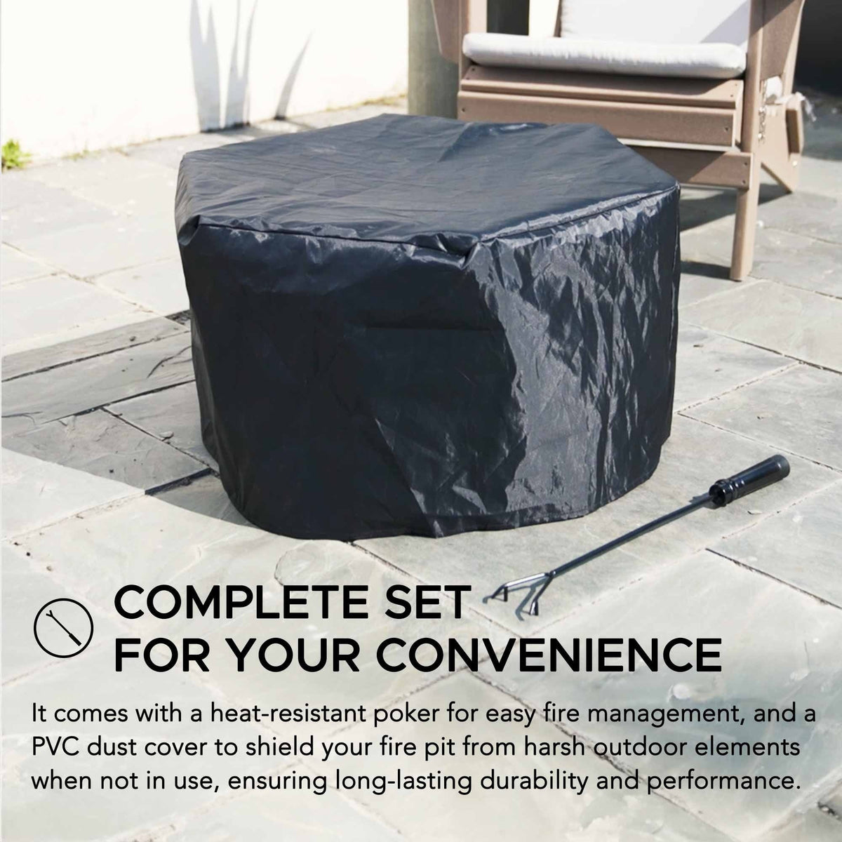 Hexagonal Low Smoke Stainless Steel Fire Pit, 26-in P0Q5 - product image 7