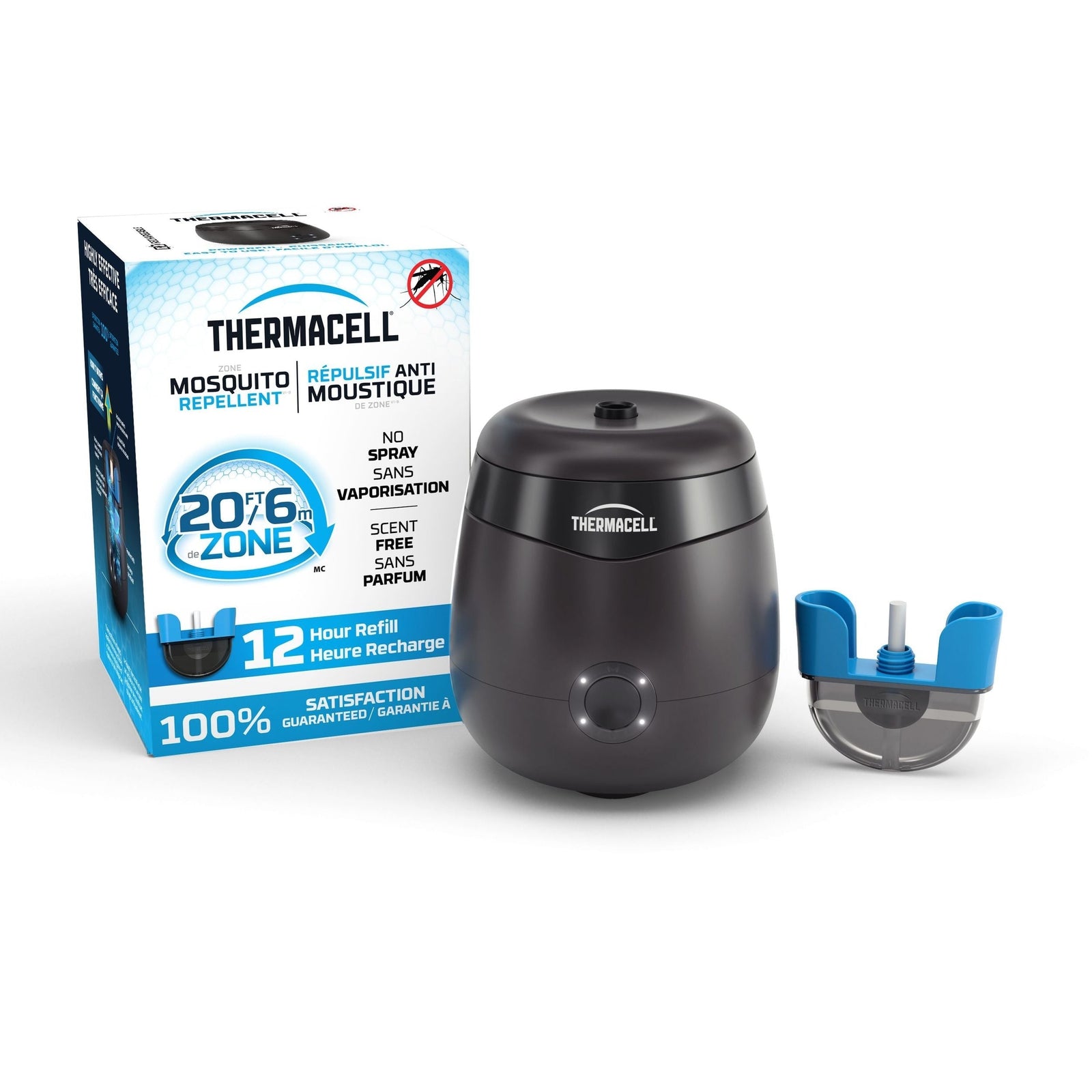 E-ZoneGuard Patio Rechargeable Mosquito Repeller with 12-Hr Refill and 5.5-Hr Battery, Charcoal L3V0 - product image 2