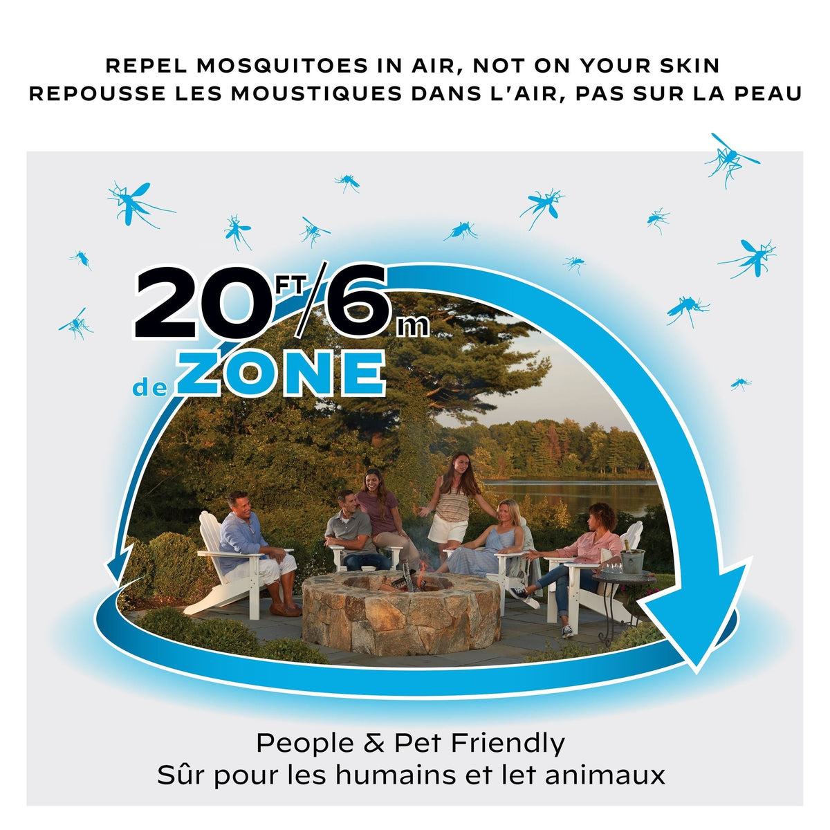 E-ZoneGuard Patio Rechargeable Mosquito Repeller with 12-Hr Refill and 5.5-Hr Battery, Charcoal L3V0 - product image 5