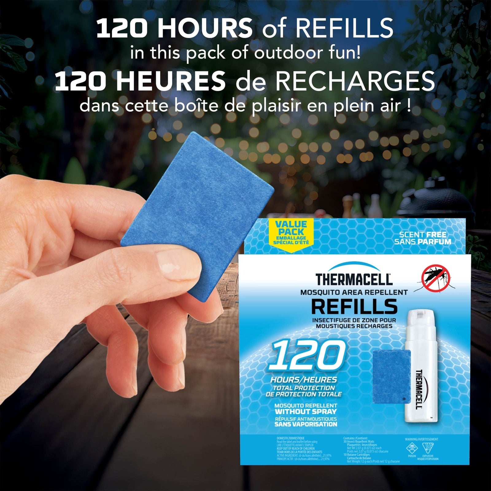 Fuel-ZoneGuard Fuel Powered Mosquito Repellent 120-Hr Refill Pack W2N1 - product image 5