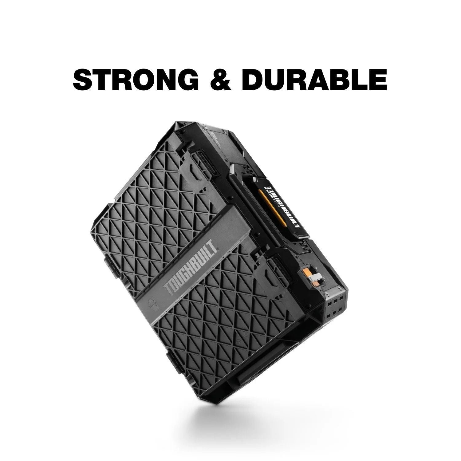 StackTech Top Portable Modular Plastic/Metal Tool Box with 4 Dividers and 4 Bins, IP65-Rated, Black G6P7 - product image 8