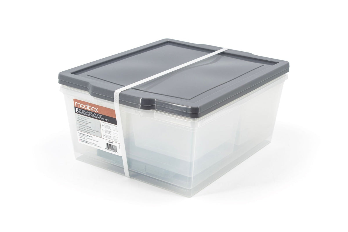 Store Modbox Modular Storage Bin with Lid, 8-pk T4V4 - product image 3