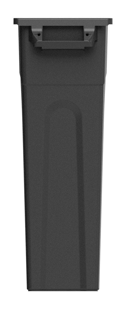 Solutions Plastic Tall Slim Rectangular Garbage Can, Black, 87-L P8G6 - product image 2