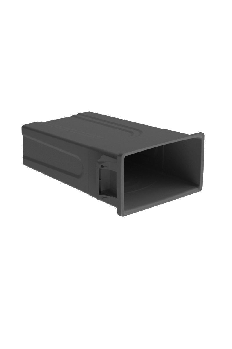 Solutions Plastic Tall Slim Rectangular Garbage Can, Black, 87-L P8G6 - product image 3