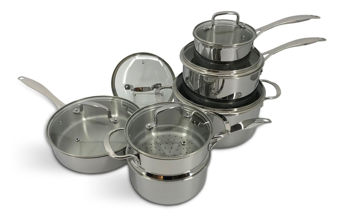 Elite Series 3-Ply Clad Stainless Cookware Set, Oven Safe N8Y4 - product image 1
