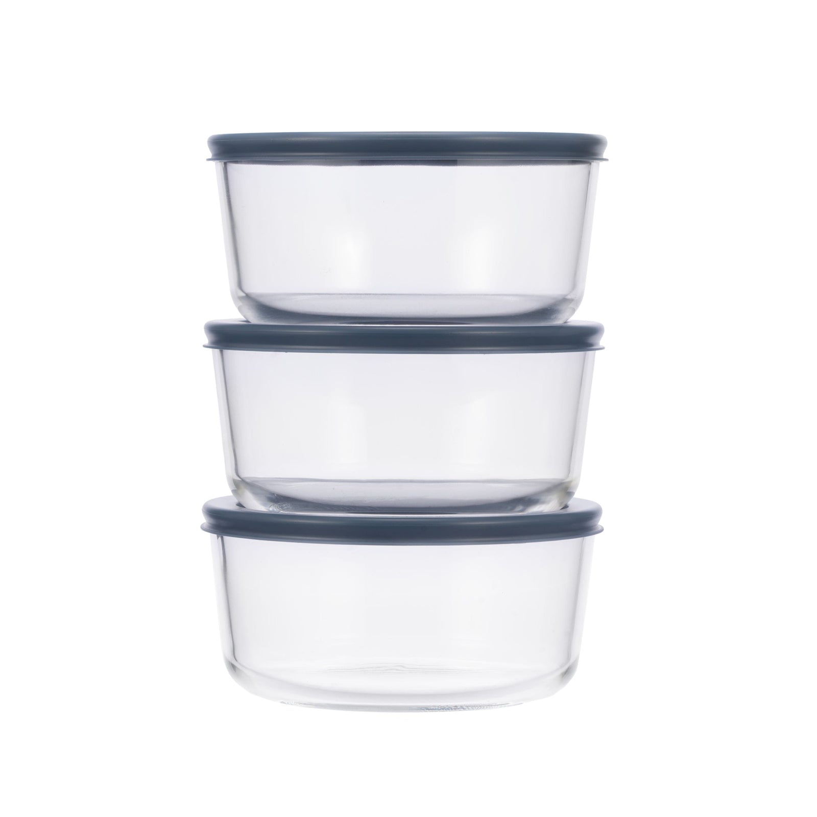 Round Glass Food Storage Container Set with Lids, 6-pc I6V8 - product image 1