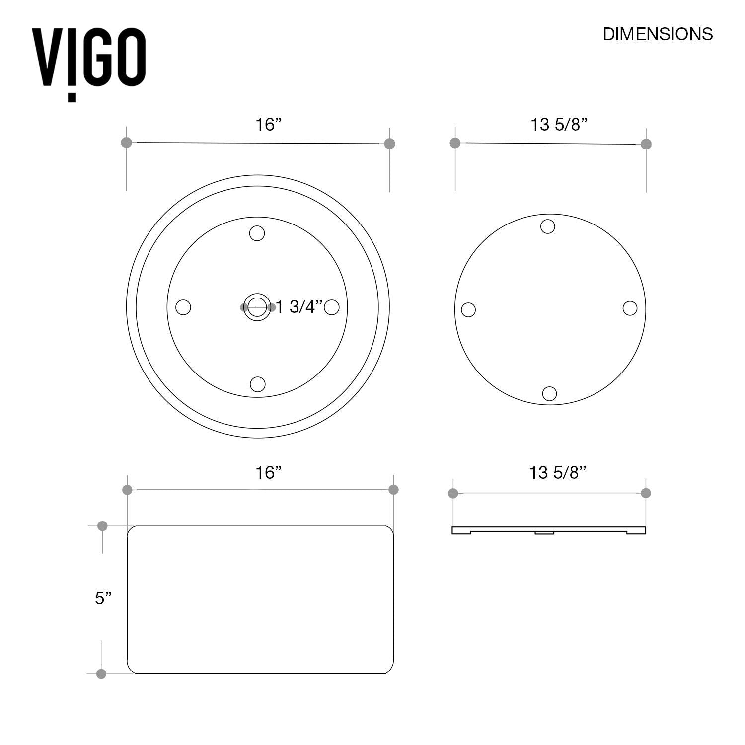 Anvil Matte Stone Round Composite Vessel Bathroom Sink/Basin with Deep Bowl, White R5I1 - product image 7