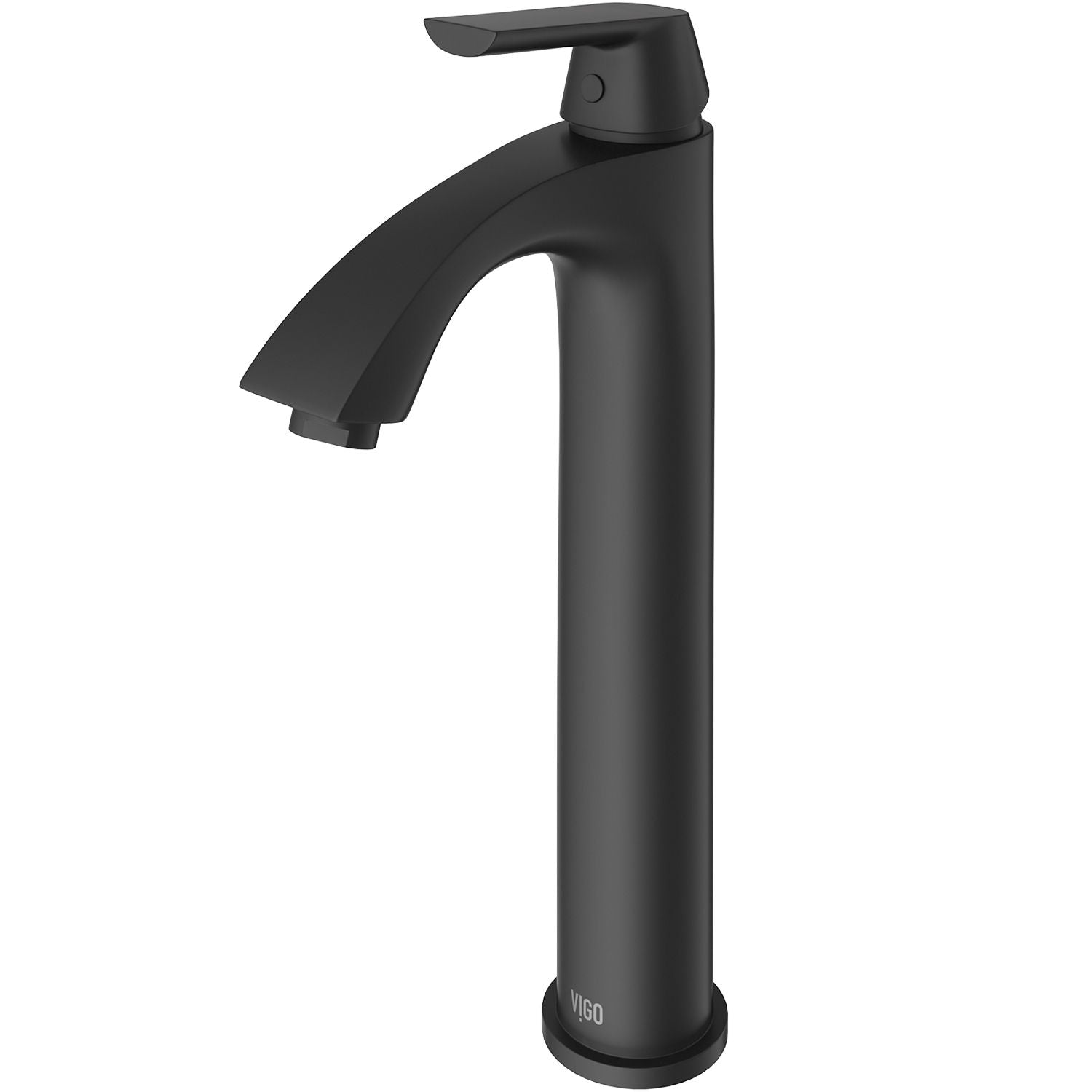 Linus Single Handle Vessel Single Hole Bathroom Sink Faucet, Matte Black W0U0 - product image 2