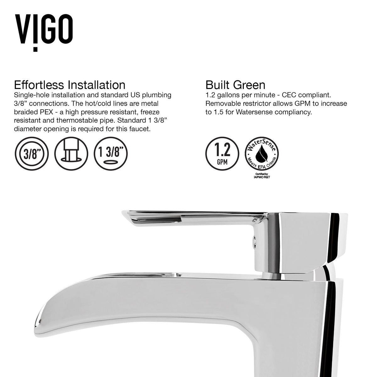 Niko Single Handle Vessel Sink Bathroom Faucet with Deck Plate, Chrome R1Y3 - product image 4