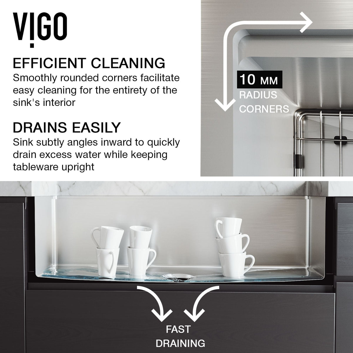 Oxford 1-Bowl Stainless Steel Apron Front Farmhouse Kitchen Sink with Accessories, 33-in J6K2 - product image 2