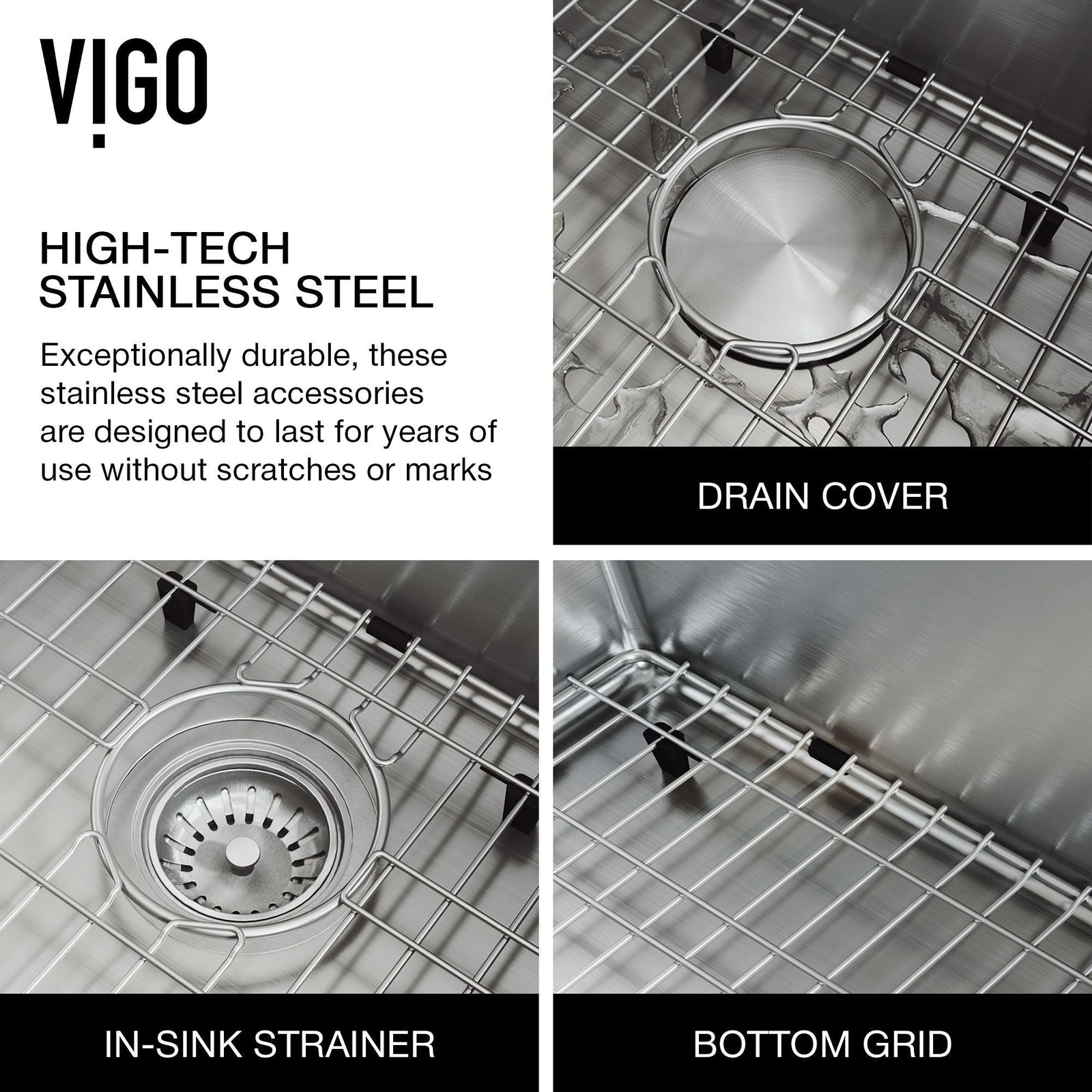 Oxford 1-Bowl Stainless Steel Apron Front Farmhouse Kitchen Sink with Accessories, 33-in J6K2 - product image 3