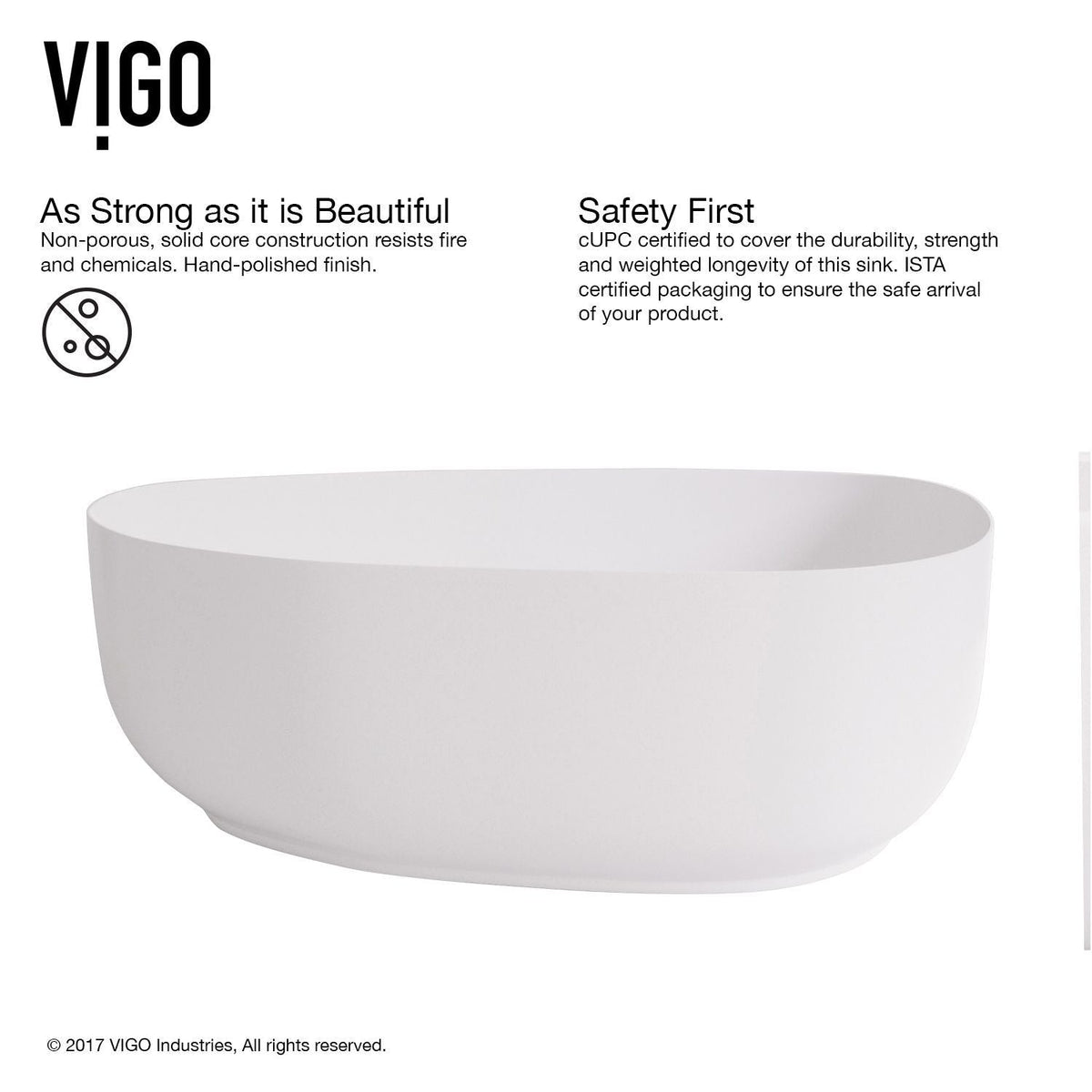 Peony Matte Stone Novelty Composite Vessel Bathroom Sink/Basin with Deep Bowl, White V7I9 - product image 3