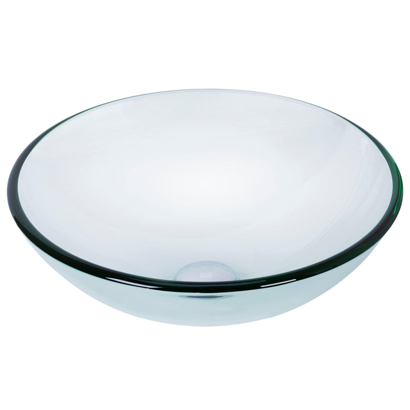 Round Glass Vessel Bathroom Sink/Basin with Repellent Seal Coating, Crystalline L6P1 - product image 1