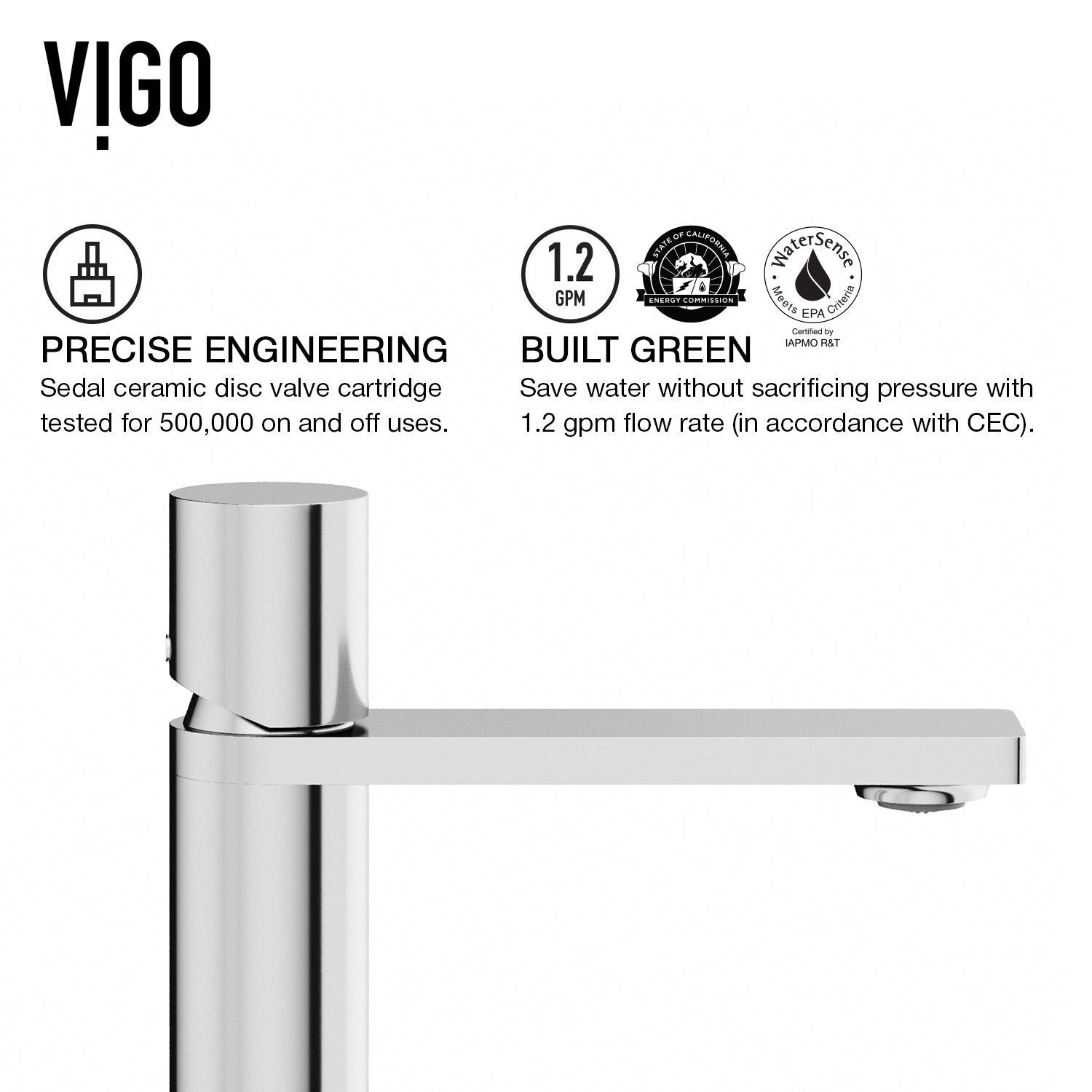 Starr Glass MatteStone White Bathroom Sink/Basin Set with Gotham Faucet and Rectangular Composite Vessel W5T8 - product image 6