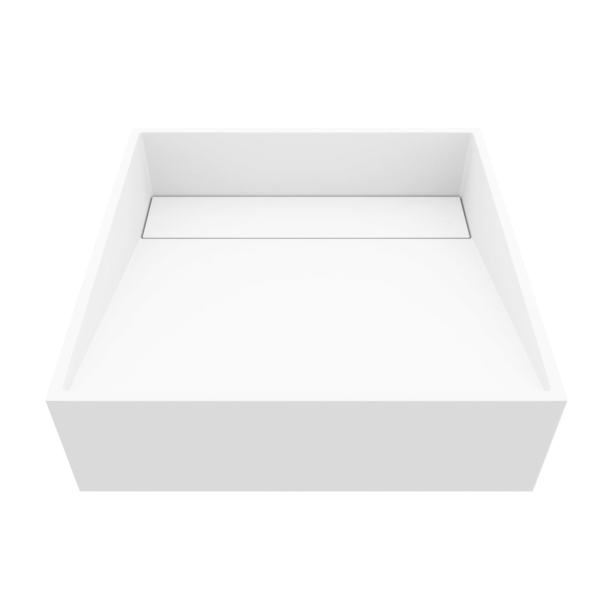 Starr Modern MatteStone 15x15-in Deep White Bathroom Sink/Basin with Square Vessel B4Z2 - product image 1