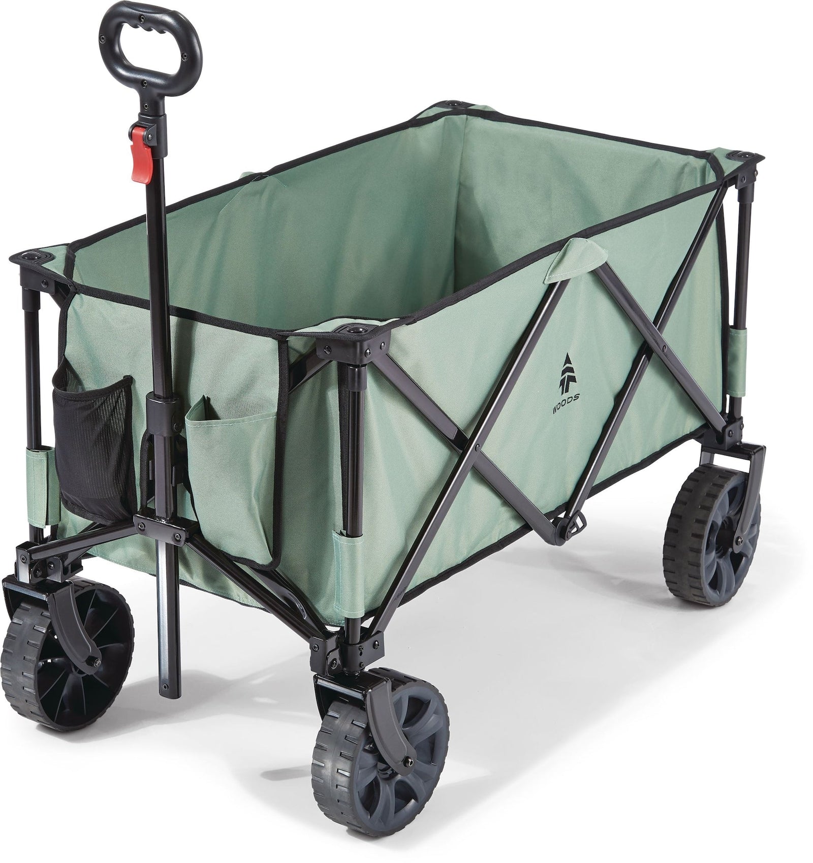 Outdoor Collapsible Folding Utility Adventure Hauler Wagon with Carry Bag, 225-lb Capacity, Sea Foam B3N9 - product image 1