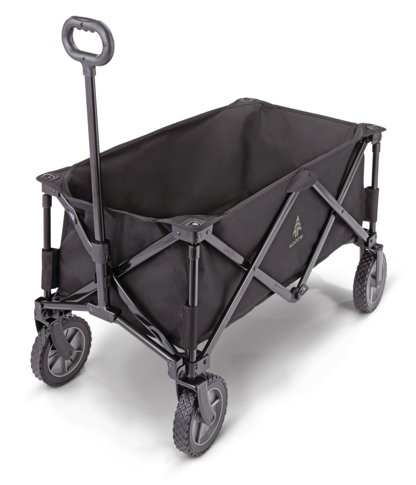 Outdoor Collapsible Folding Utility Standard Wagon & Carry Bag, 150 lb Capacity, Black C3V1 - product image 1