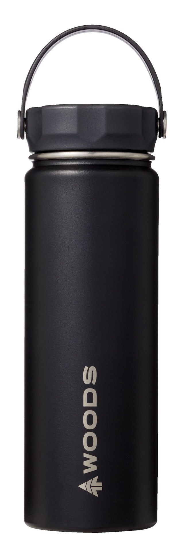 Water Bottle, 22-oz, Stainless Steel, Leak-Proof, Black Q3J4 - product image 1