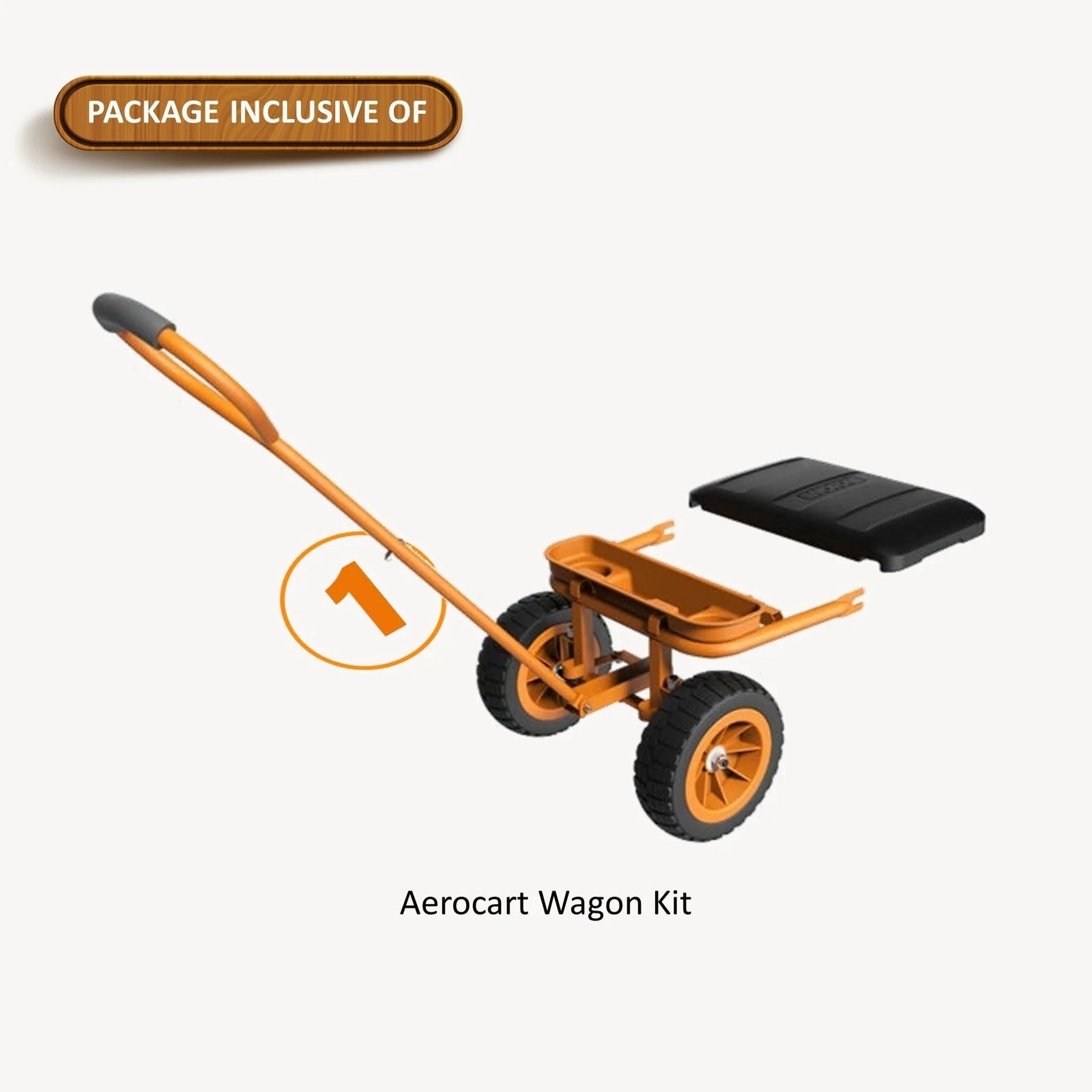 Wagon Kit for Aerocart, includes Detachable Storage Tray & Drink Holder S2W9 - product image 3