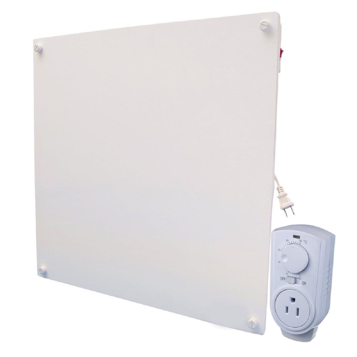 Heater Electric Heater with Plug-in Thermostat, 400W, White F1A6 - product image 1
