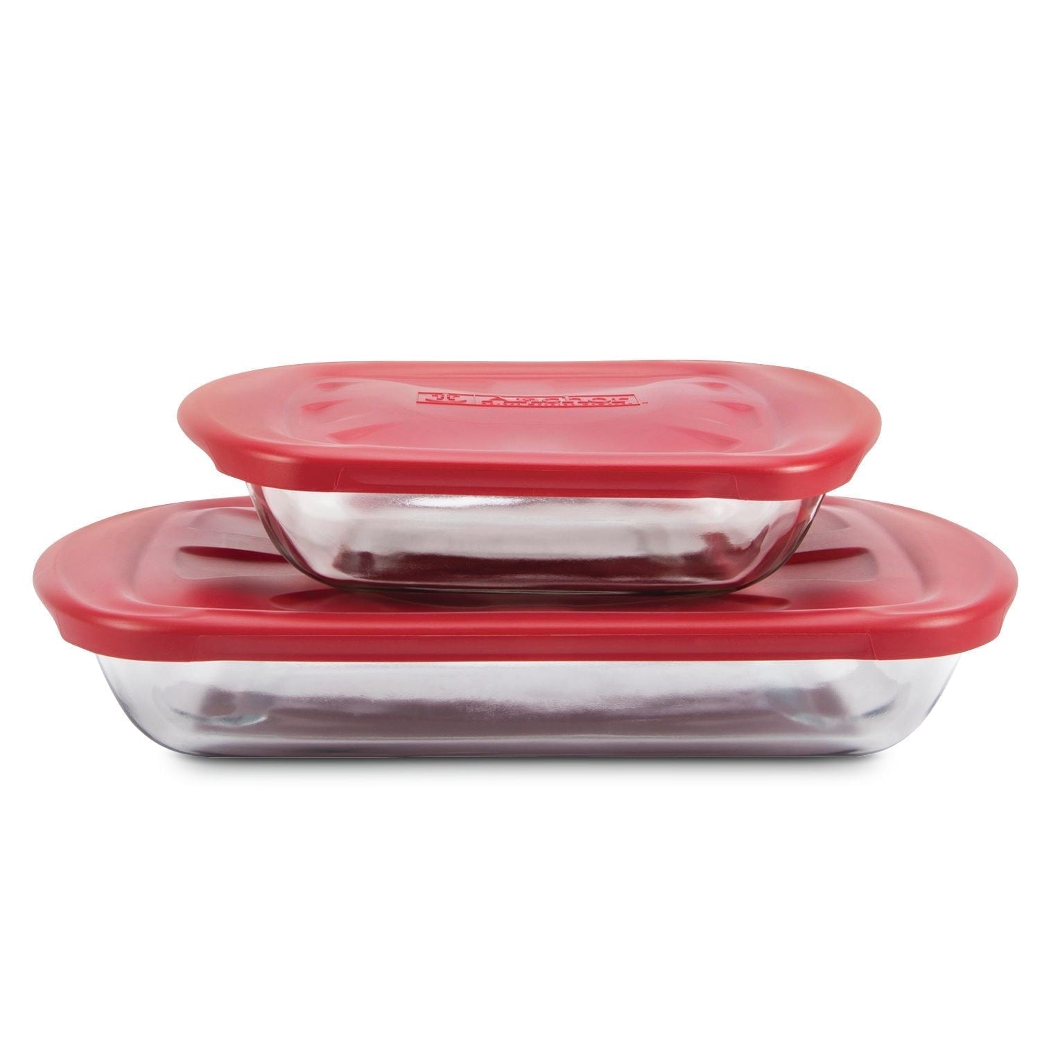 Glass Bake 'n' Keep Set with Plastic Lids, 4-pc M6U9 - product image 1