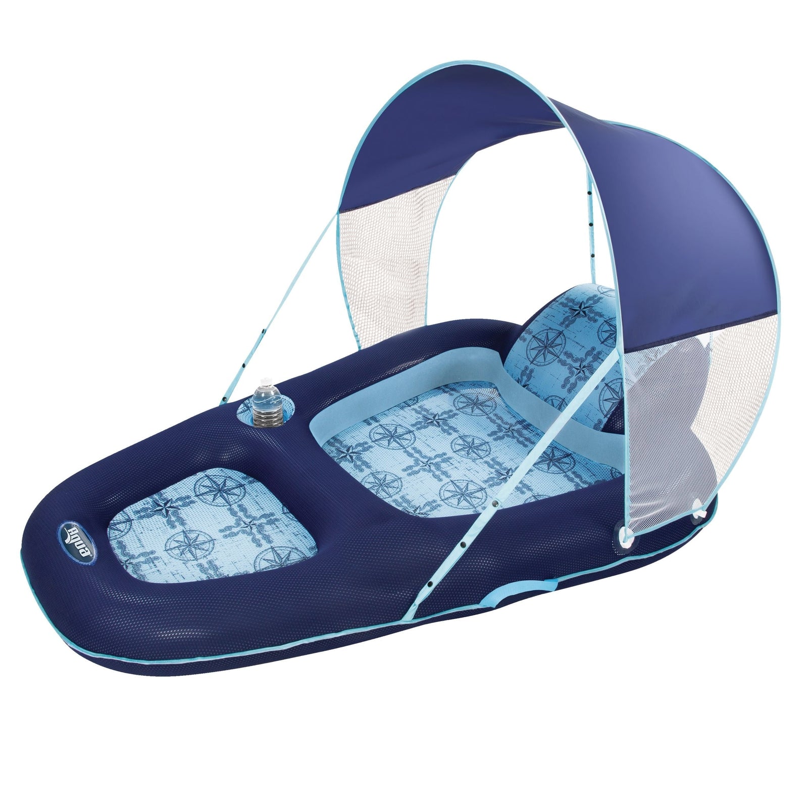 Luxury Inflatable Pool/Water Lounge with Removable Canopy, UPF 50, Ages 15+ H0V1 - product image 1