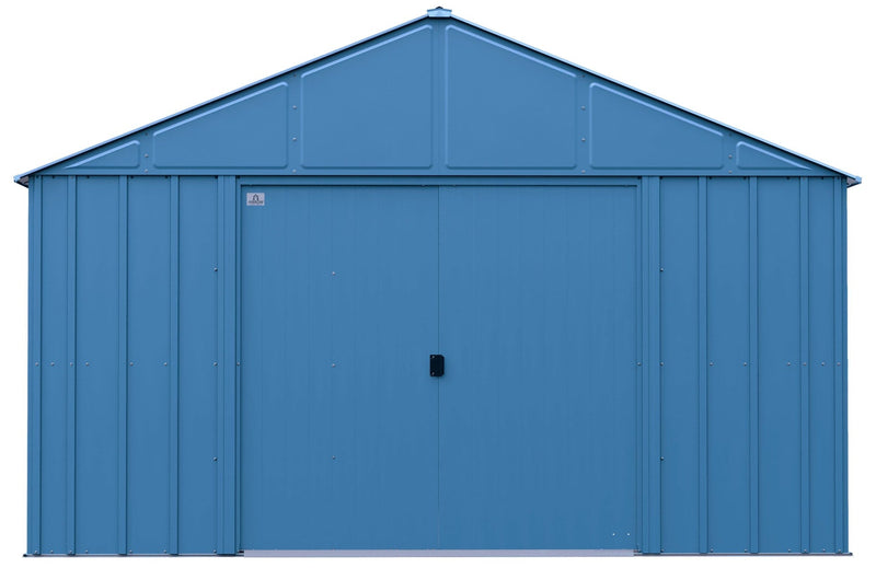 Classic 12x12-ft Blue Grey Corrosion-Resistant Steel Shed A1L7