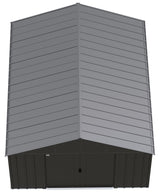 Classic 12x14-ft Charcoal Corrosion-Resistant Metal Shed M7Z8 - product image 3