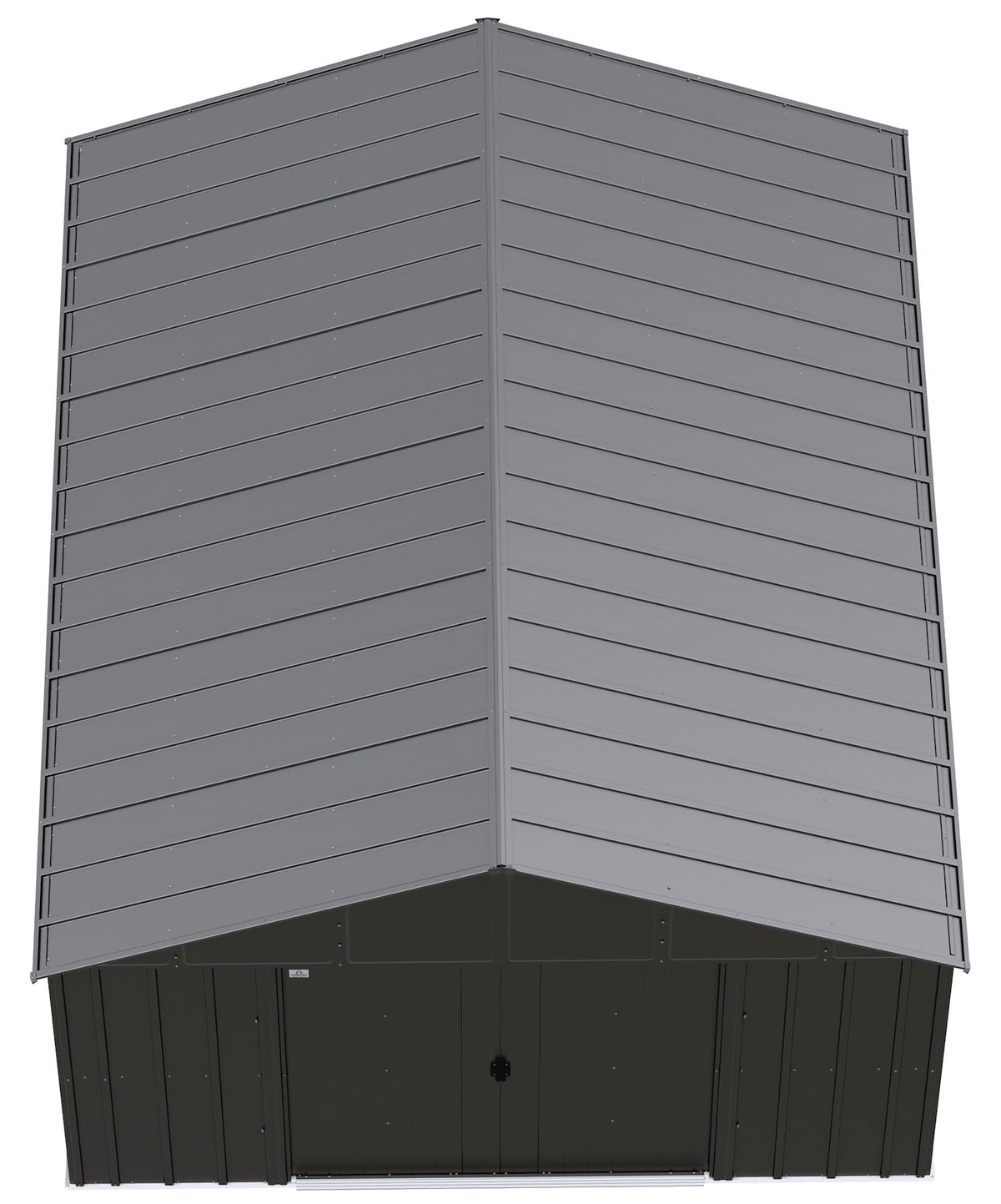 Classic 12x14-ft Charcoal Corrosion-Resistant Metal Shed M7Z8 - product image 3