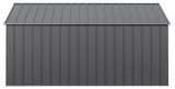 Classic 12x14-ft Charcoal Corrosion-Resistant Metal Shed M7Z8 - product image 4