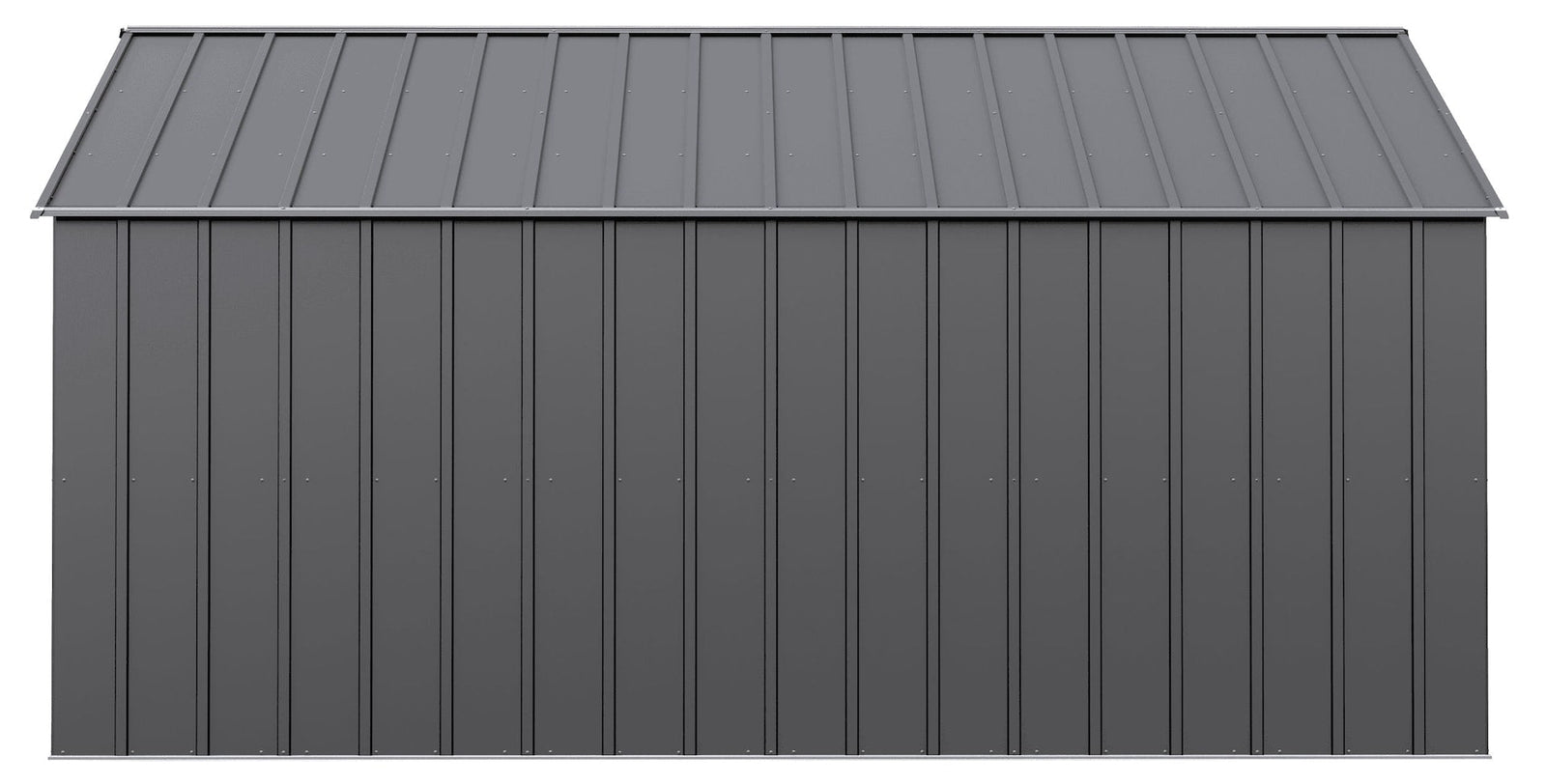 Classic 12x14-ft Charcoal Corrosion-Resistant Metal Shed G8H6 - product image 4