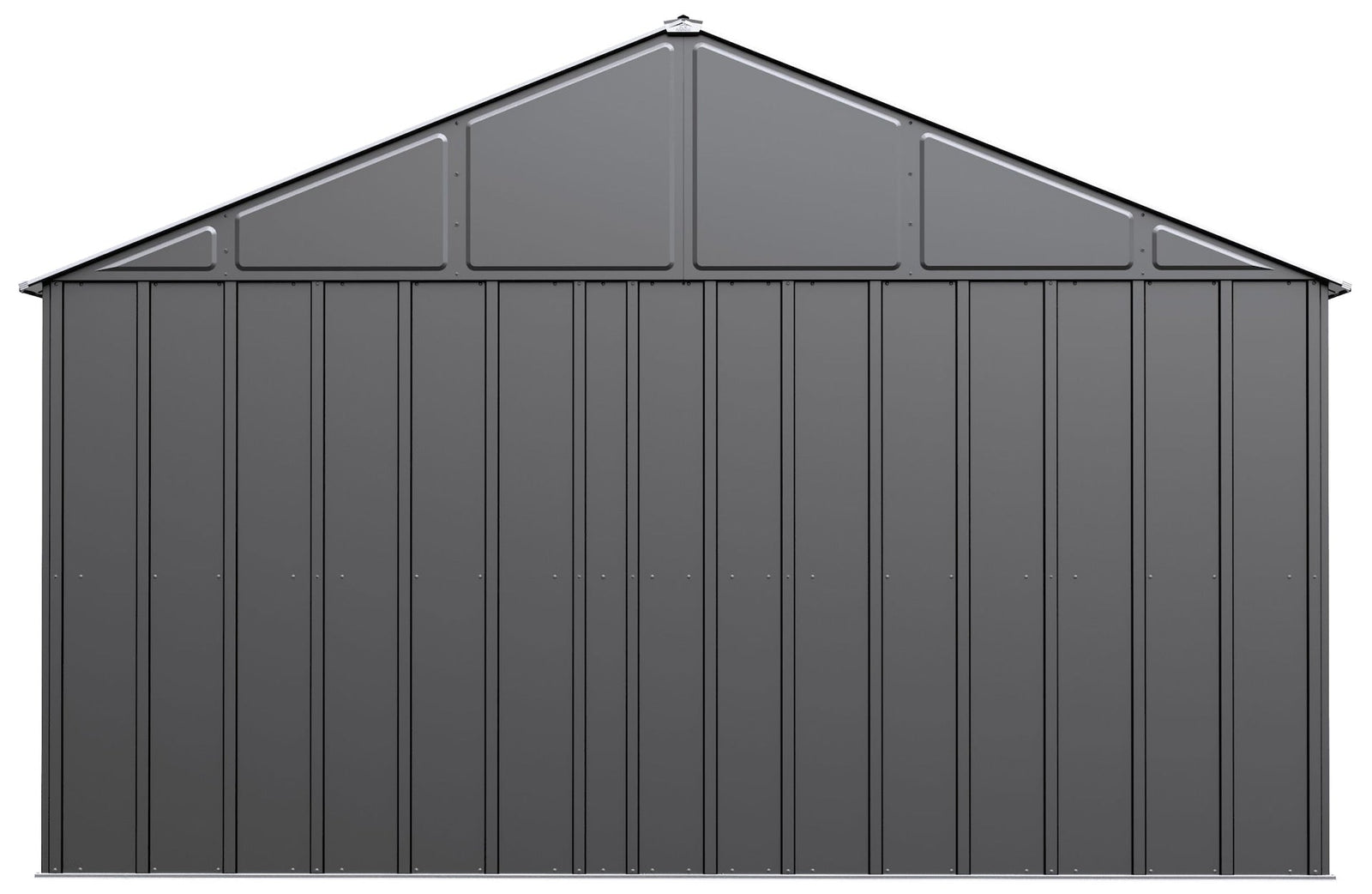 Classic 12x14-ft Charcoal Corrosion-Resistant Metal Shed G8H6 - product image 5