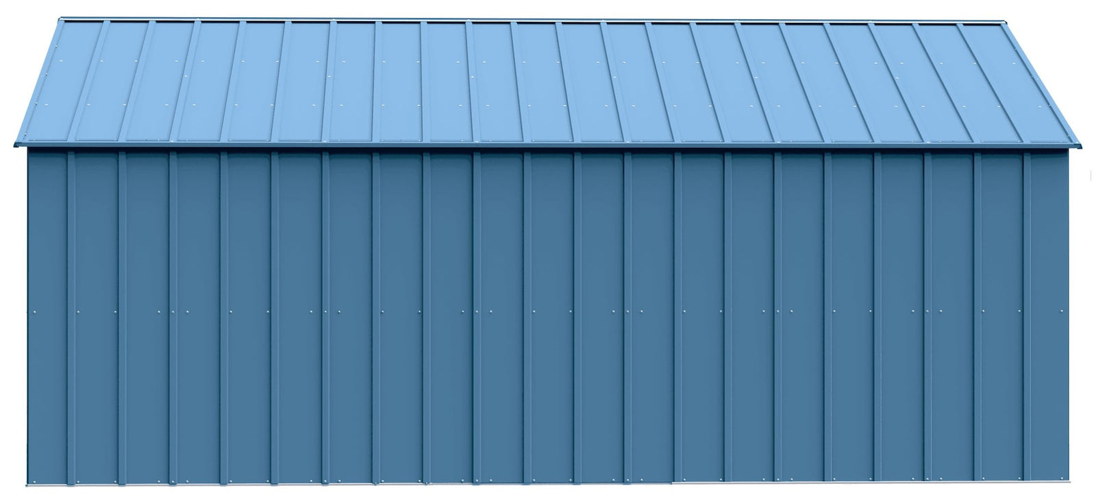 Classic 12x17-ft Blue Grey Corrosion-Resistant Metal Shed H5D6 - product image 4