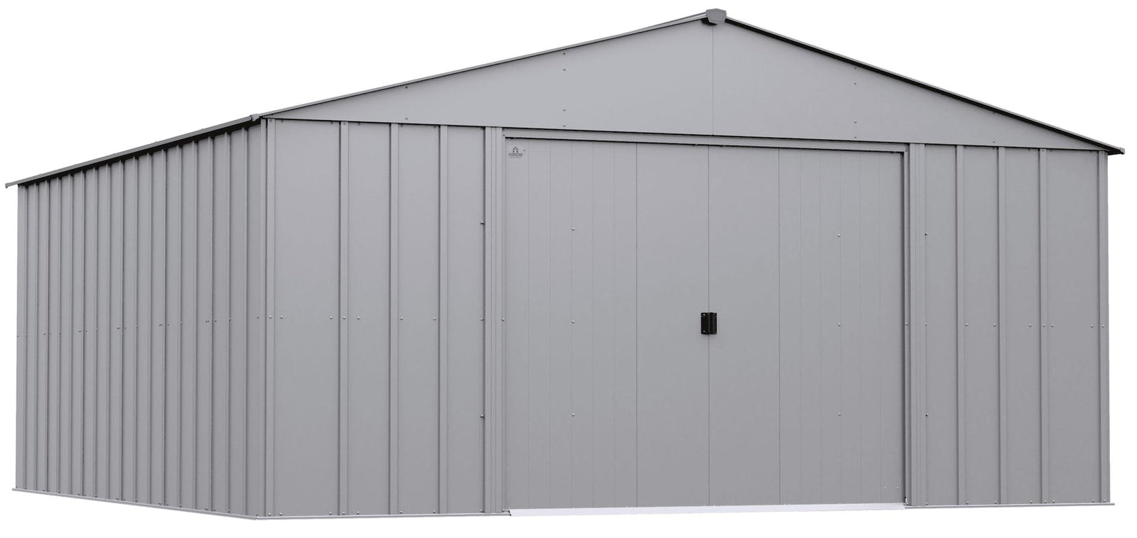 Classic 14x14-ft Flute Grey Corrosion-Resistant Steel Shed R4P4 - product image 3