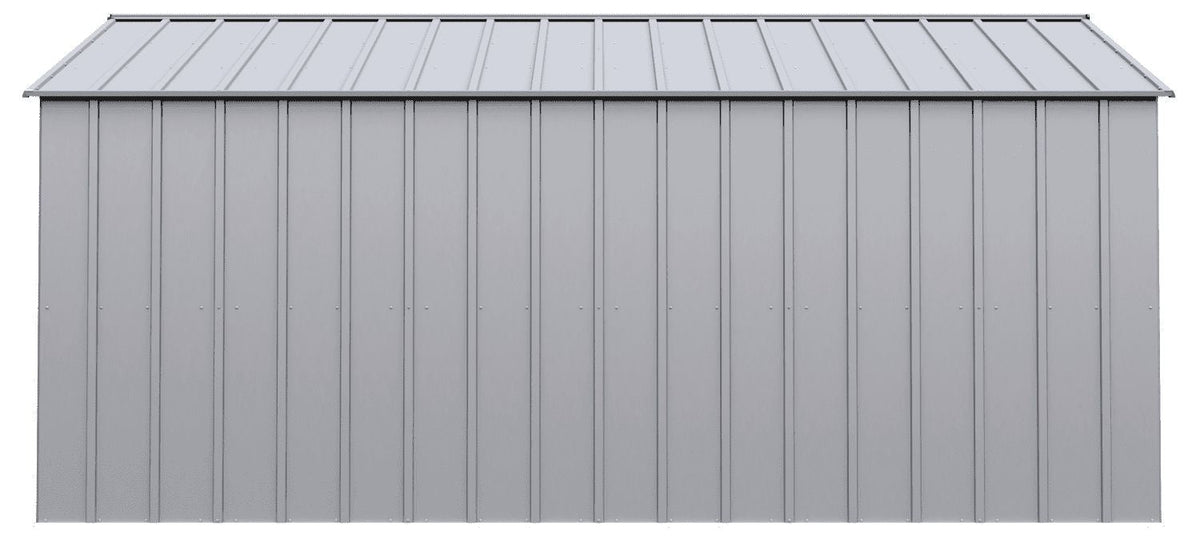 Classic 14x14-ft Flute Grey Corrosion-Resistant Steel Shed A4J7 - product image 4