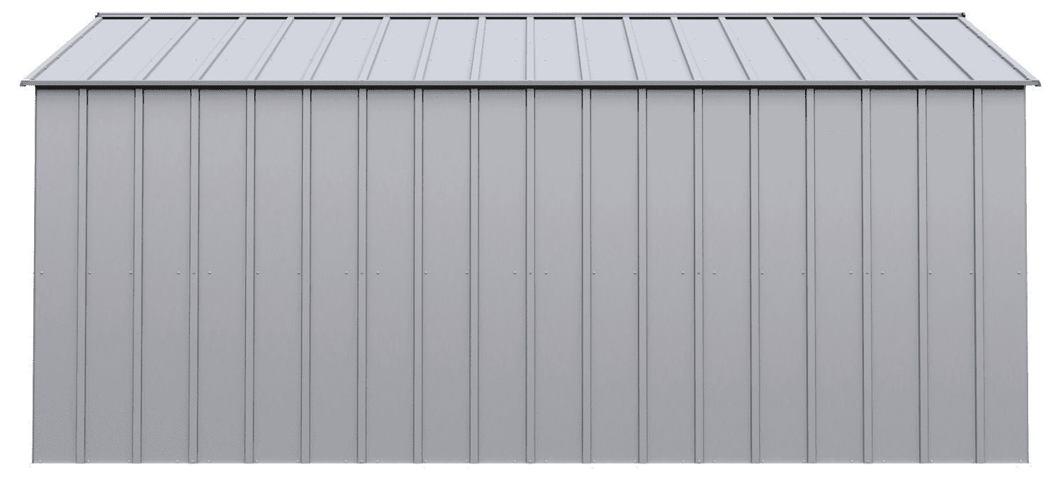 Classic 14x14-ft Flute Grey Corrosion-Resistant Steel Shed R4P4 - product image 4