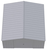 Classic 14x14-ft Flute Grey Corrosion-Resistant Steel Shed R4P4 - product image 5