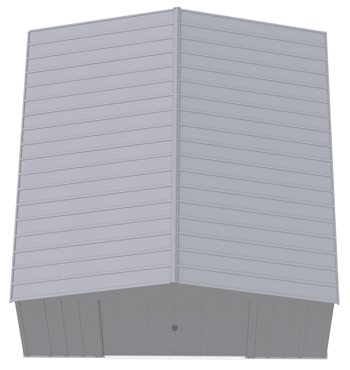 Classic 14x14-ft Flute Grey Corrosion-Resistant Steel Shed R4P4 - product image 5