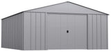 Classic 14x17-ft Flute Grey Corrosion-Resistant Metal Shed B6F3 - product image 1
