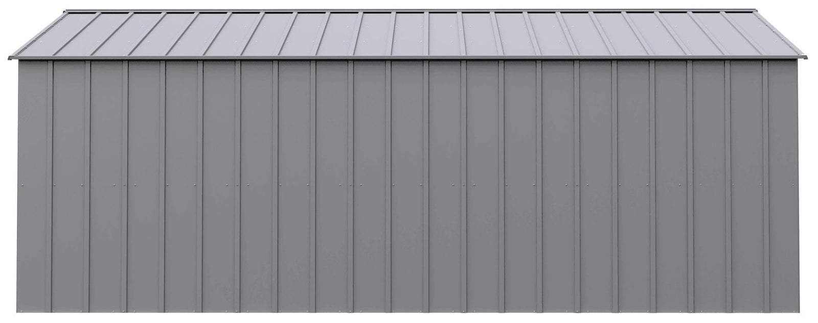 Classic 14x17-ft Flute Grey Corrosion-Resistant Metal Shed B6F3 - product image 5