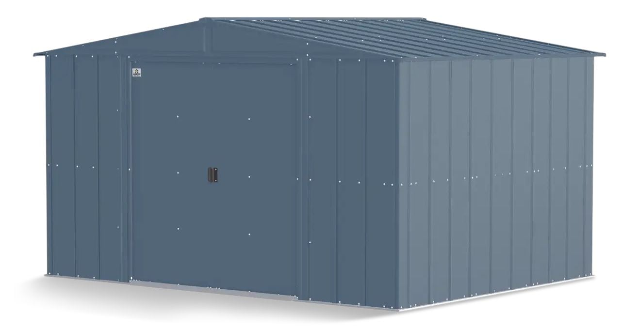 Classic Galvanized Steel Storage Shed, Blue Grey, 10-ft x 8-ft E5U5 - product image 2