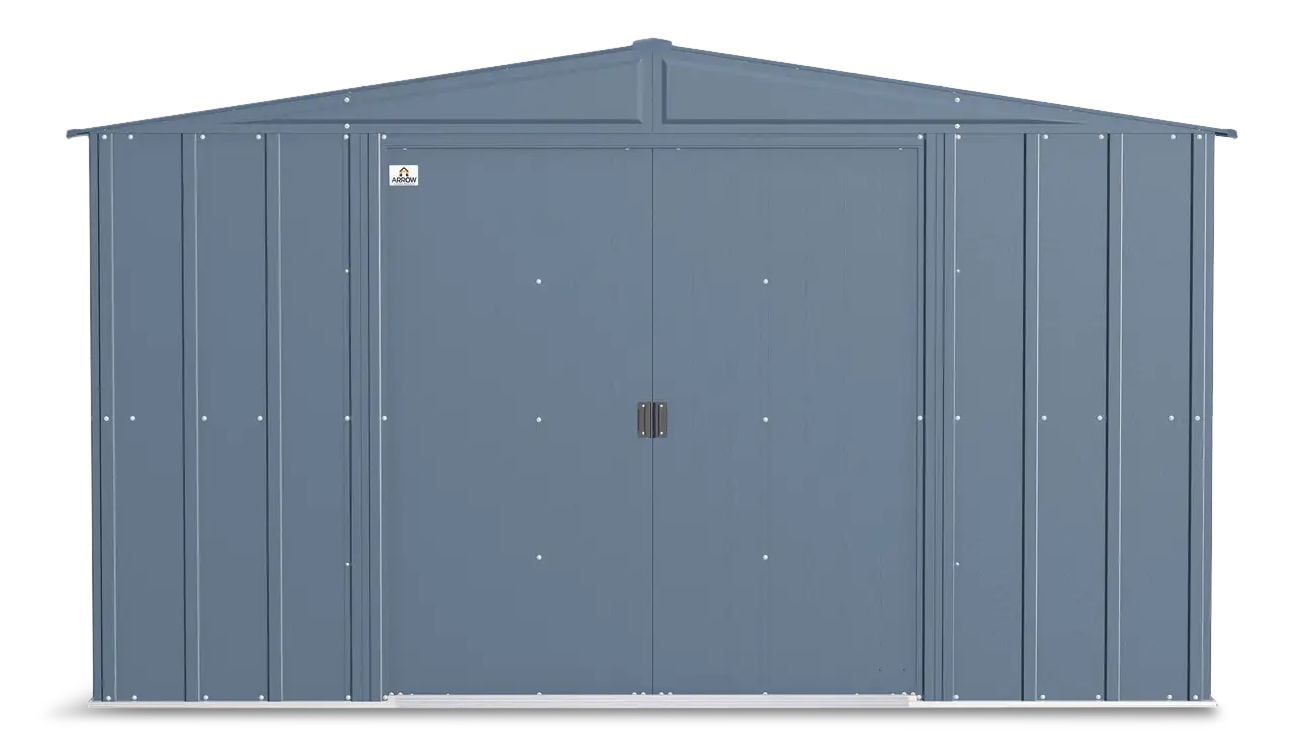 Classic Galvanized Steel Storage Shed, Blue Grey, 10-ft x 8-ft E5U5 - product image 6