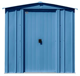 Classic Galvanized Steel Storage Shed, Blue Grey, 6-ft x 7-ft H0J7 - product image 4