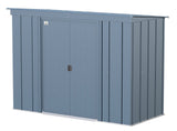 Classic Galvanized Steel Storage Shed, Blue Grey, 8-ft x 4-ft I8H9 - product image 1
