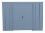 Classic Galvanized Steel Storage Shed, Blue Grey, 8-ft x 4-ft I8H9 - product image 3
