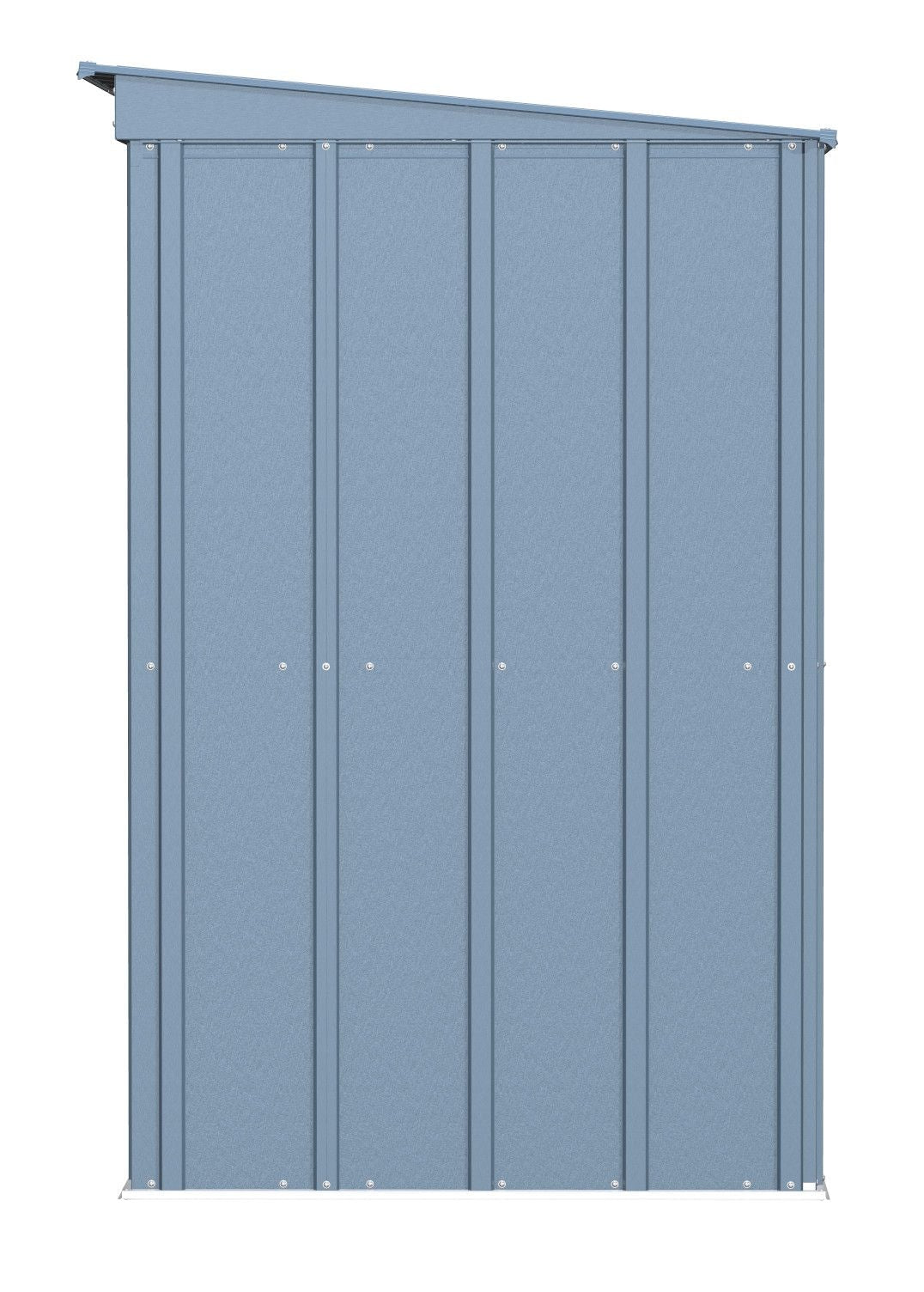 Classic Galvanized Steel Storage Shed, Blue Grey, 8-ft x 4-ft I8H9 - product image 4