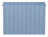 Classic Galvanized Steel Storage Shed, Blue Grey, 8-ft x 4-ft I8H9 - product image 6