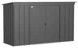 Classic Galvanized Steel Storage Shed, Charcoal, 10-ft x 4-ft X5T5 - product image 2